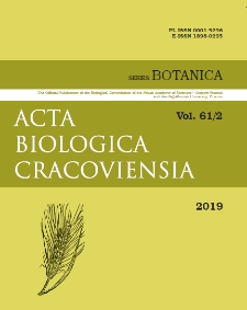 Acta Biologica Cracoviensia s. Botanica