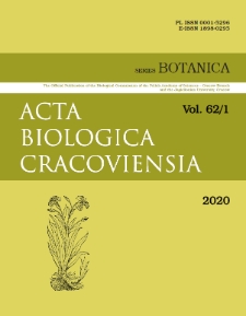 Acta Biologica Cracoviensia s. Botanica