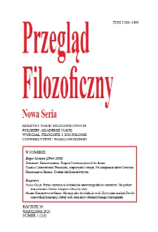 Przegląd Filozoficzny. Nowa Seria