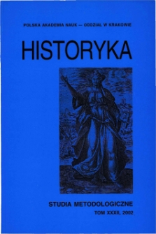 Historyka Studia Metodologiczne