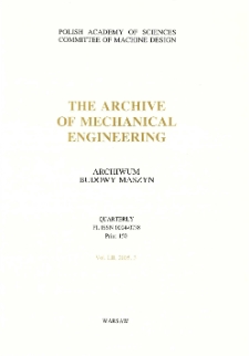 Archive of Mechanical Engineering