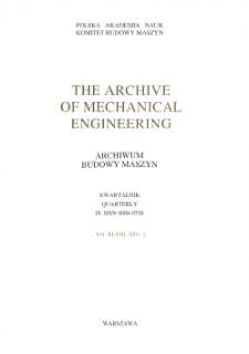 Archive of Mechanical Engineering