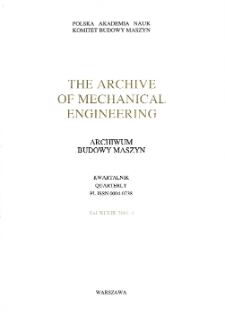 Archive of Mechanical Engineering