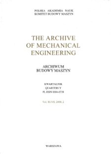 Archive of Mechanical Engineering