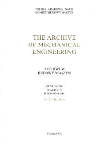 Archive of Mechanical Engineering