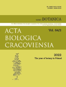 Acta Biologica Cracoviensia s. Botanica