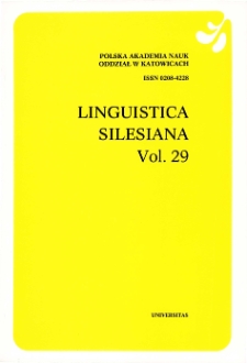 LINGUISTICA SILESIANA