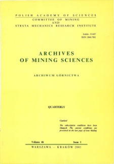 Archives of Mining Sciences