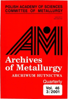 Archives of Metallurgy and Materials