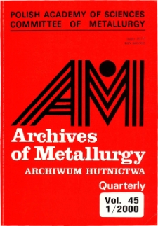 Archives of Metallurgy and Materials