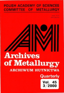 Archives of Metallurgy and Materials