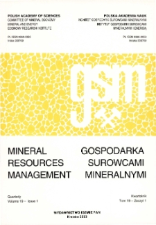 Gospodarka Surowcami Mineralnymi - Mineral Resources Management