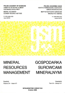 Gospodarka Surowcami Mineralnymi - Mineral Resources Management